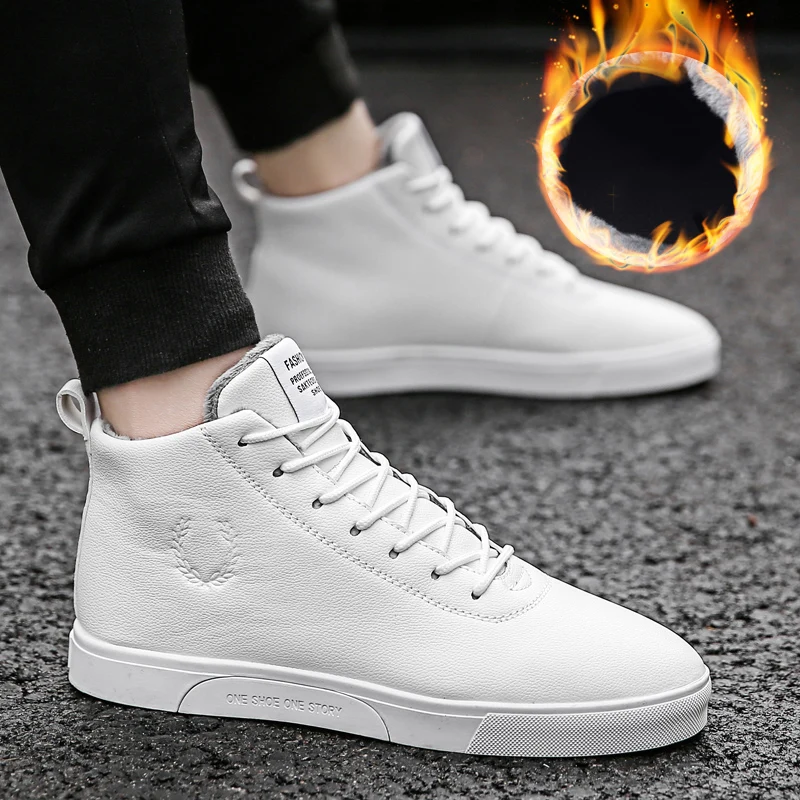 

Winter Autumn Trainers White Shoes Breathable Flats Lace Up Athletic Shoes Outdoor For Running Man Footwear