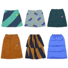 Новинка года; сезон осень-зима; Брендовая детская юбка; модные юбки с принтом для девочек