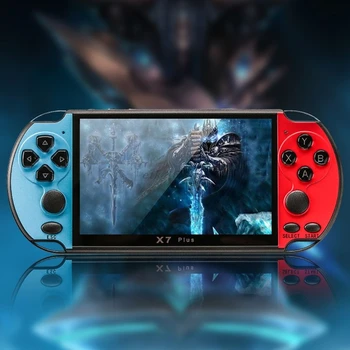 

X7Plus 5.1 Inch Colorful Screen Game Console Dual Rocker Handheld Retro Game Host Machine for Gaming Lovers Gifts