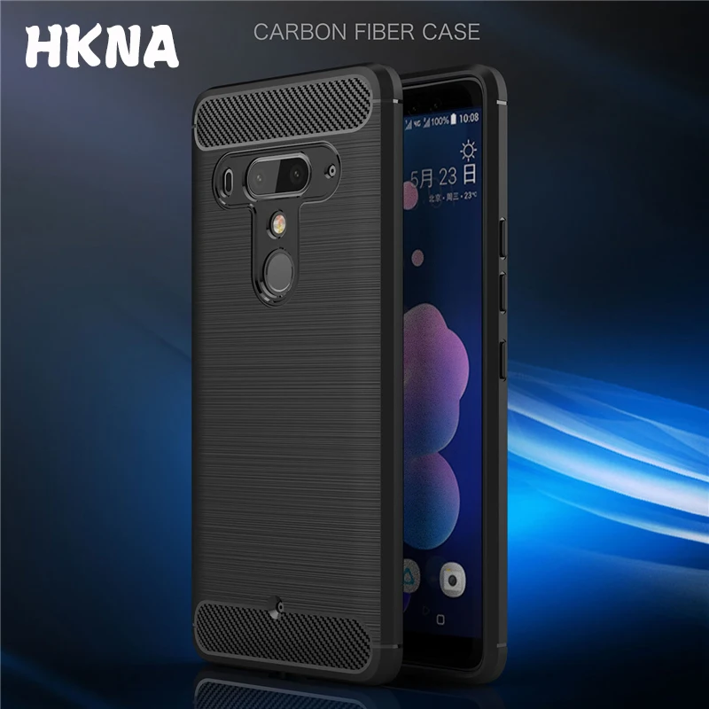 Роскошный противоударный чехол с кольцом для htc 12 plus U11 life EYEs plus, полное покрытие для htc Desire 12 Plus, кобура из углеродного волокна