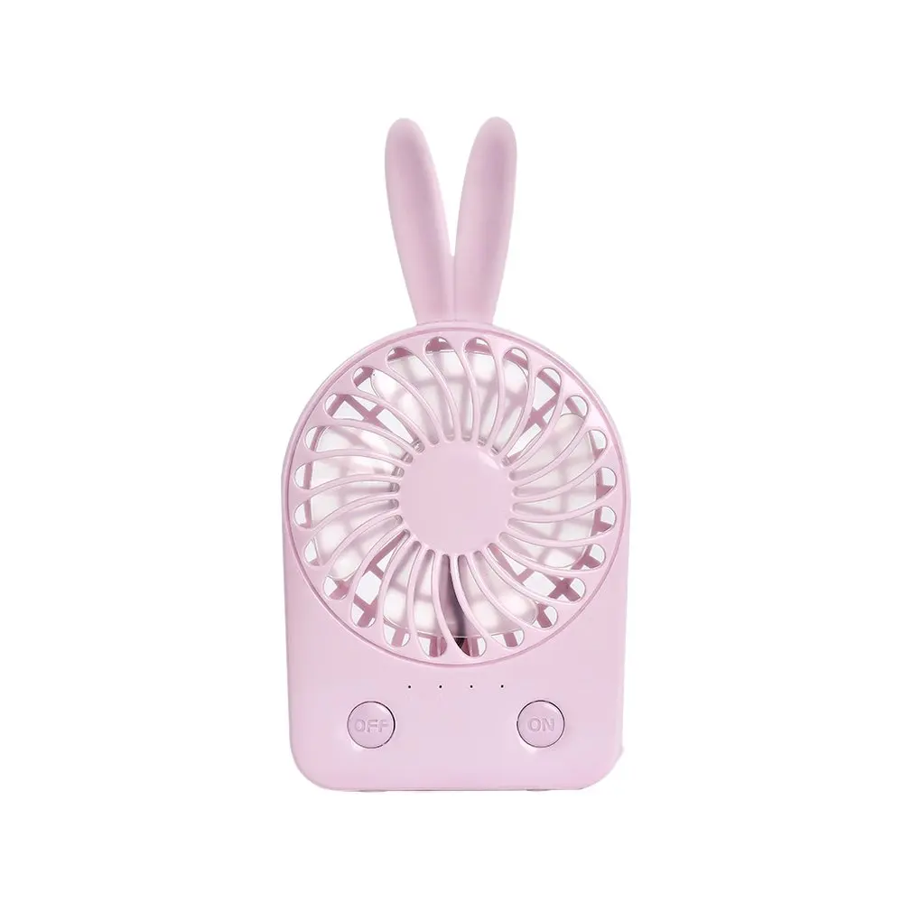 

Creative Personality Portable Usb Cartoon Mini Rabbit Charging Children Small Fan Student Fan Summer Portable Small Fan