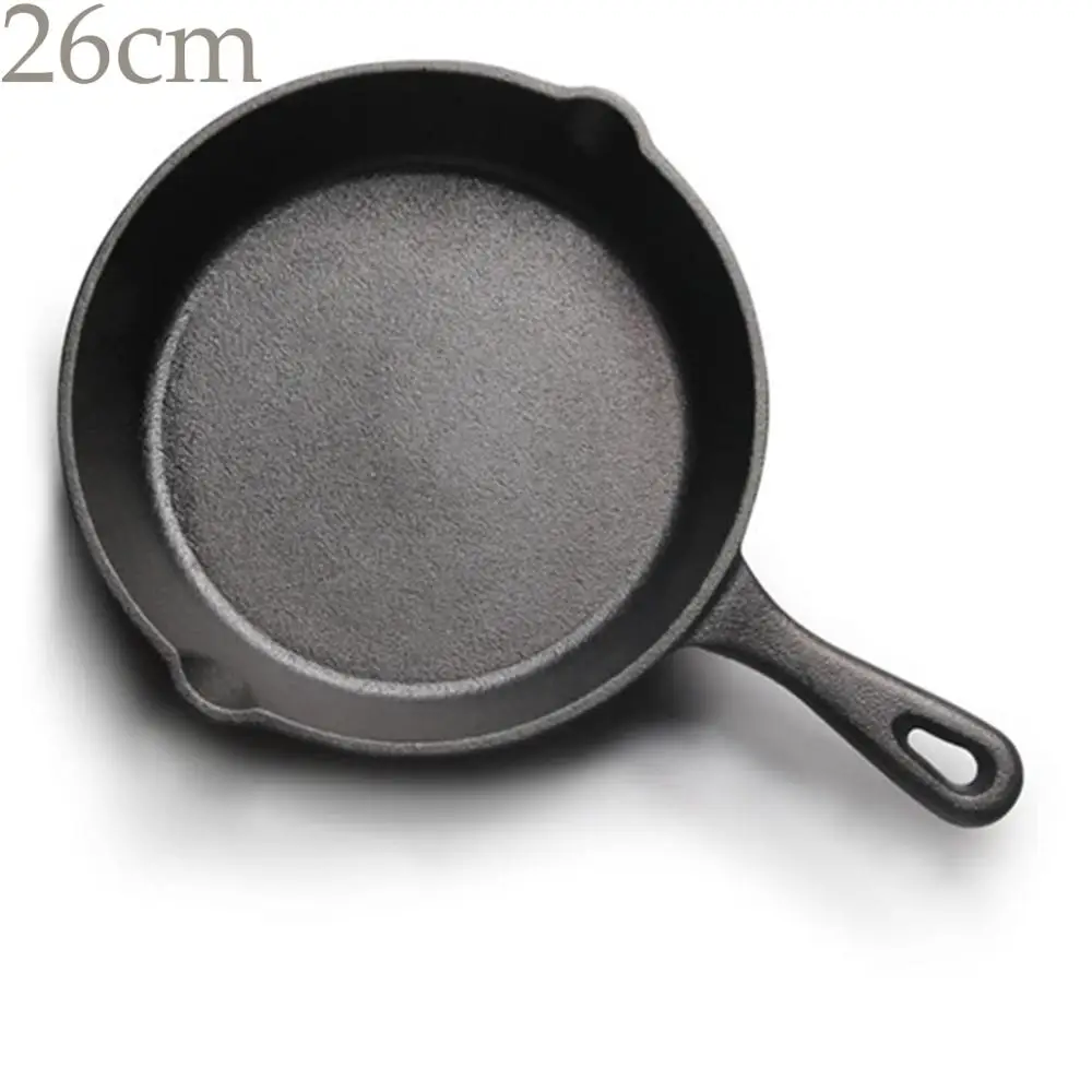 Cast Iron Frying Enamel Pan Grill BBQ Skillet Pancake Reversible Griddle Plate 
