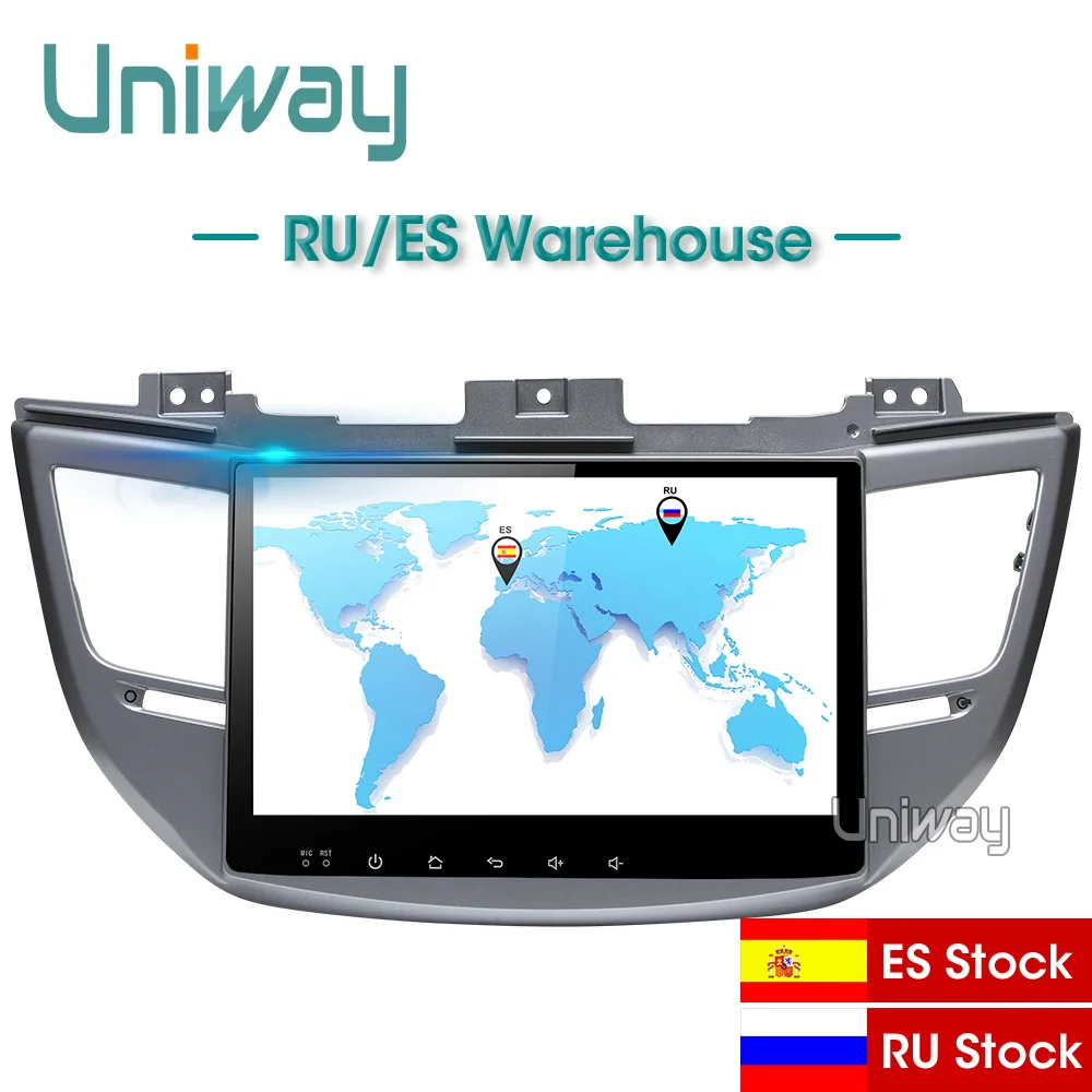 Uniway AXTS1071 2G+32G android 8.1 car dvd for Hyundai Tucson/IX35 2016 2017 multimedia car radio gps navigation