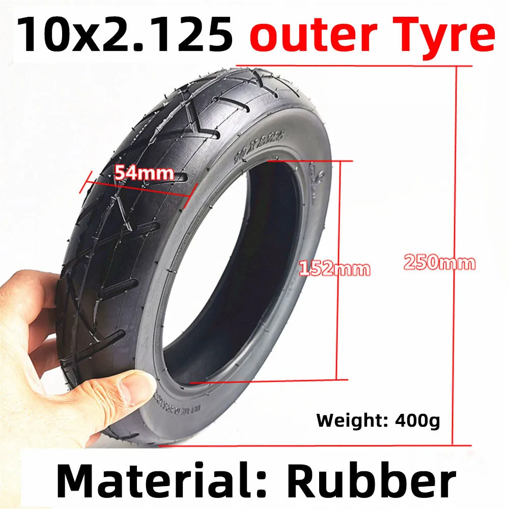 10 inches outer Tyre and Inner Tube 10X2/2.125 with bent Valvefor electric Gas Scooter & Electric Scooter or Tricycle Bike Kids