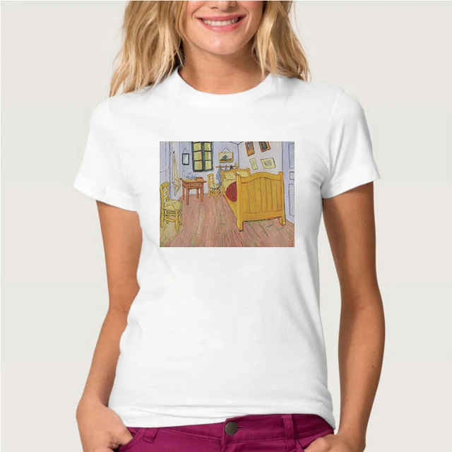 MLCRIYG, новинка, женская футболка, Ван Гог, художественная живопись маслом, принт, футболки, милые, размера плюс, женская футболка, повседневная, Harajuku, футболки, топы