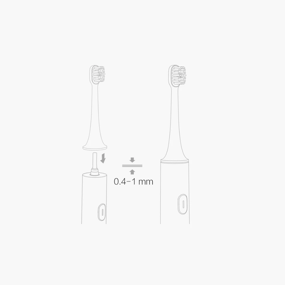 Xiaomi MiJia звуковая электрическая зубная щетка DDYS01SKS IPX7 Водонепроницаемая зубная щетка управления приложением один раз зарядка для использования в течение 18 дней
