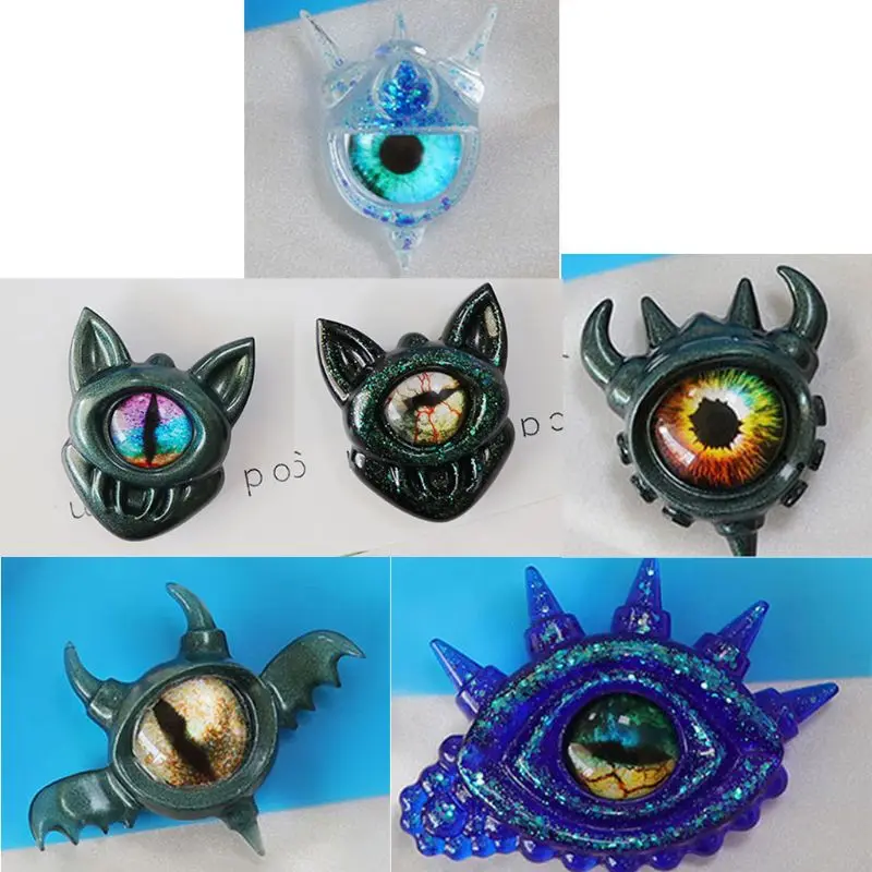 Eye Resin Mold Turkey Evil Eye Lucky Pendant Silicone Molds Jewelry Making Tools