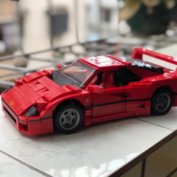 

Ferrarily F40 Speed Champion creator Expert Sports Car Model Building Blocks 10248 compatible Lepinblocks 21004 kids Toys Gift