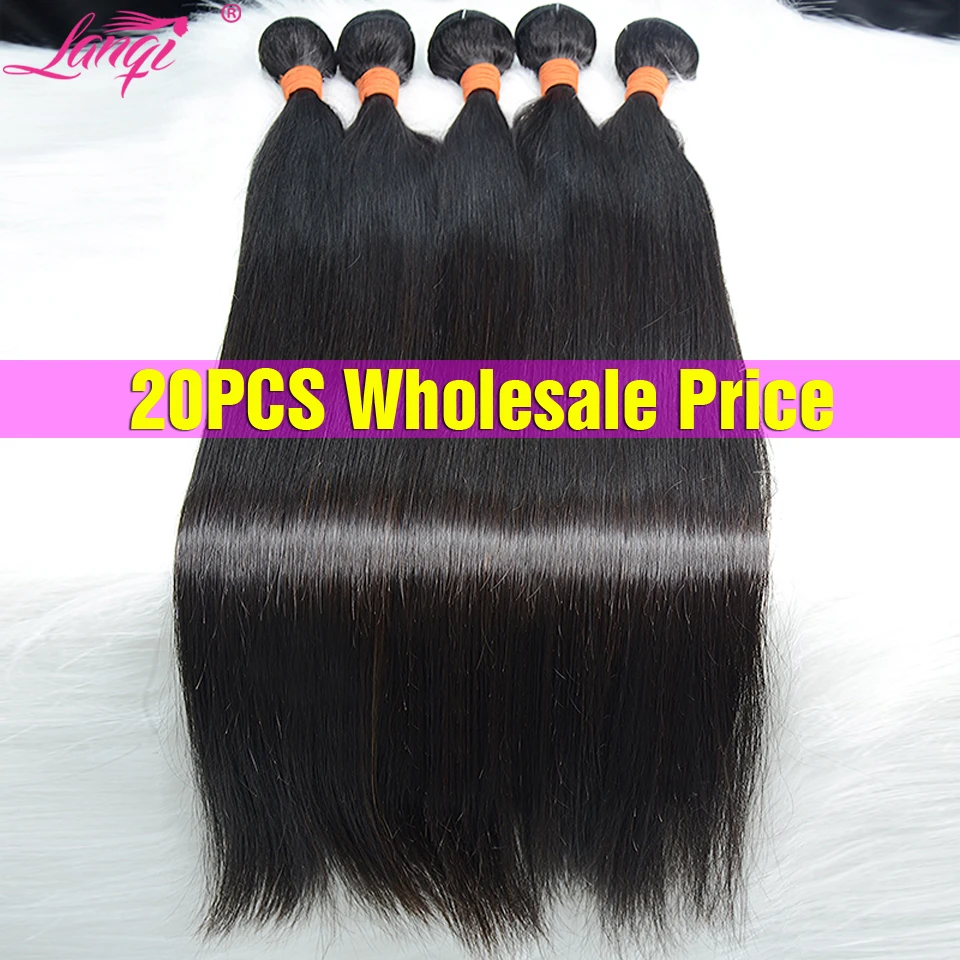 20pcs Wholesale Bundles In Bulk Straight Hair Bundles Bulk Human Hair