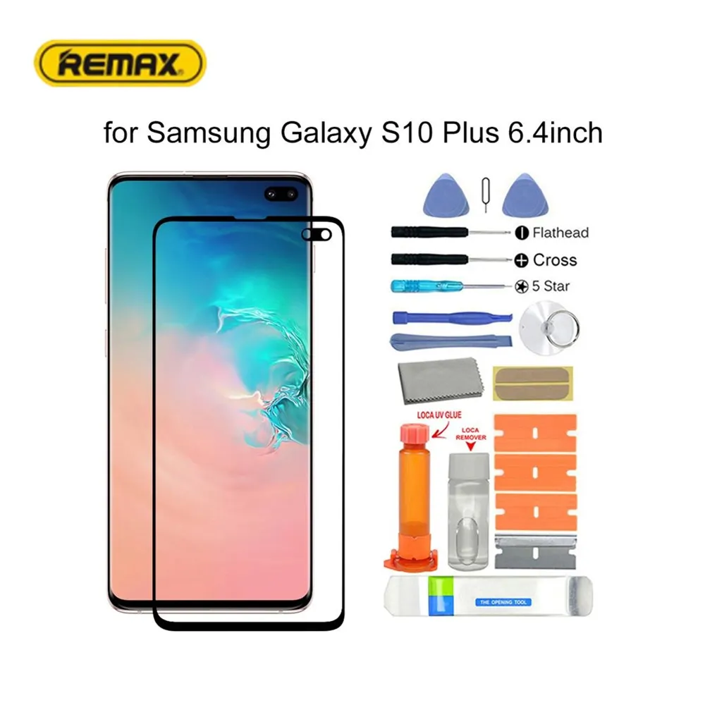 Защитное стекло для Samsung Galaxy S10 Plus SM-G975F G975 с полным покрытием защита экрана