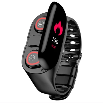 

Color Screen Smart Bracelet Wireless Bluetooth Headset 5.0 Heart rate and blood pressure monitoring Business bracelet headset