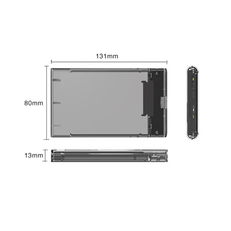 UTHAI G06 Usb3.0 жесткий диск коробка 2,5 дюймов последовательный порт SATA SSD механический диск Поддержка 6 ТБ прозрачный мобильный футляр для внешнего накопителя HDD