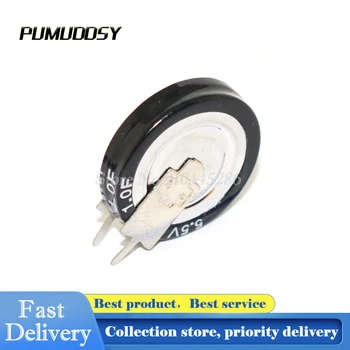 

2PCS/LOT5.5v 1F 1.0F super capacitor double layer capacitor 1F 5.5V farad capacitor