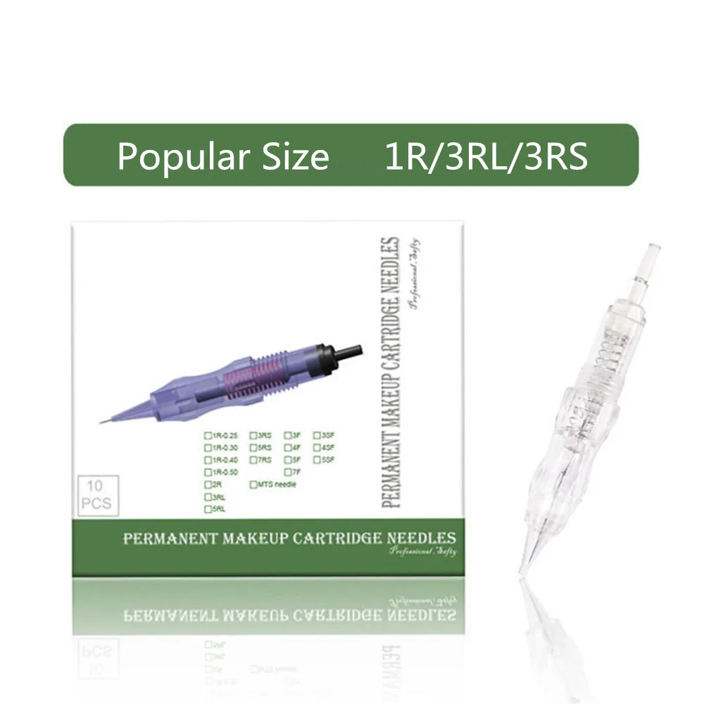 

Hot Micro-Needle Permanent Makeup Cartridges Tattoo Needles For Eyebrow Lip Hair Stroke Makeup Pen Tattoo Machine Tools