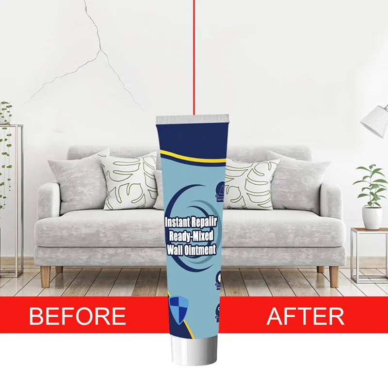 

Wall Crack Repair Cream Repairing Ointment Ready-mixed Quick-dry Lightweight for Home MF