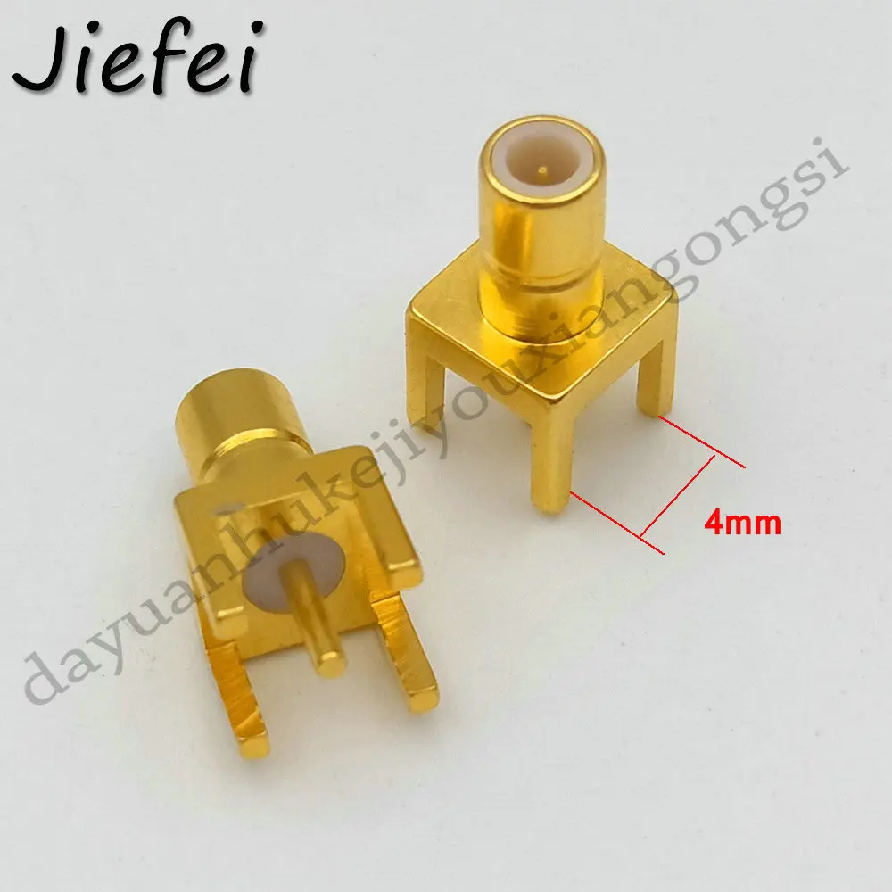 2Pcs SMB Male Plug Center Solder for PCB Mount RF Coax connector SMB male solder PCB mount straight