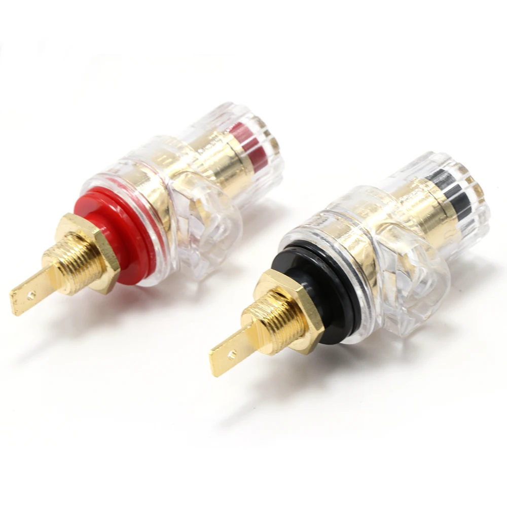 Free shipping 4Pcs BP1105G Gold Plated Brass Binding Post,Binding Post Female Banana Jack Connector,Binding PostFemaleSocket,ba