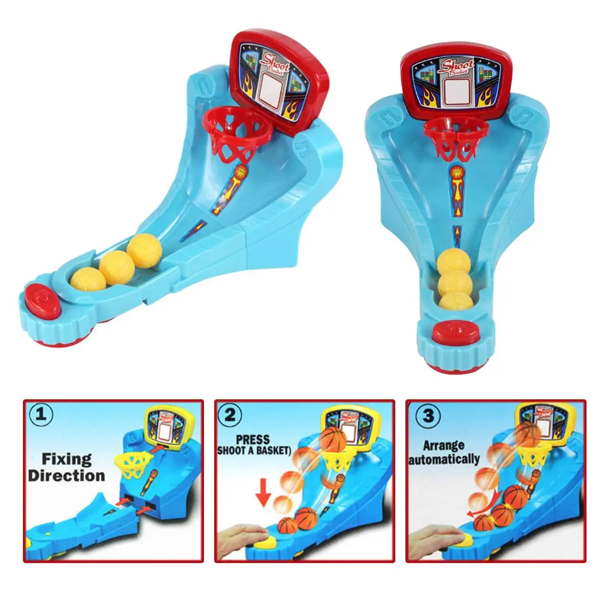 kids Christmas gift Toy Basketball Board Arcade Tabletop Game Sports Education Toy Outdoor Parent-Child Family Fun Table Game