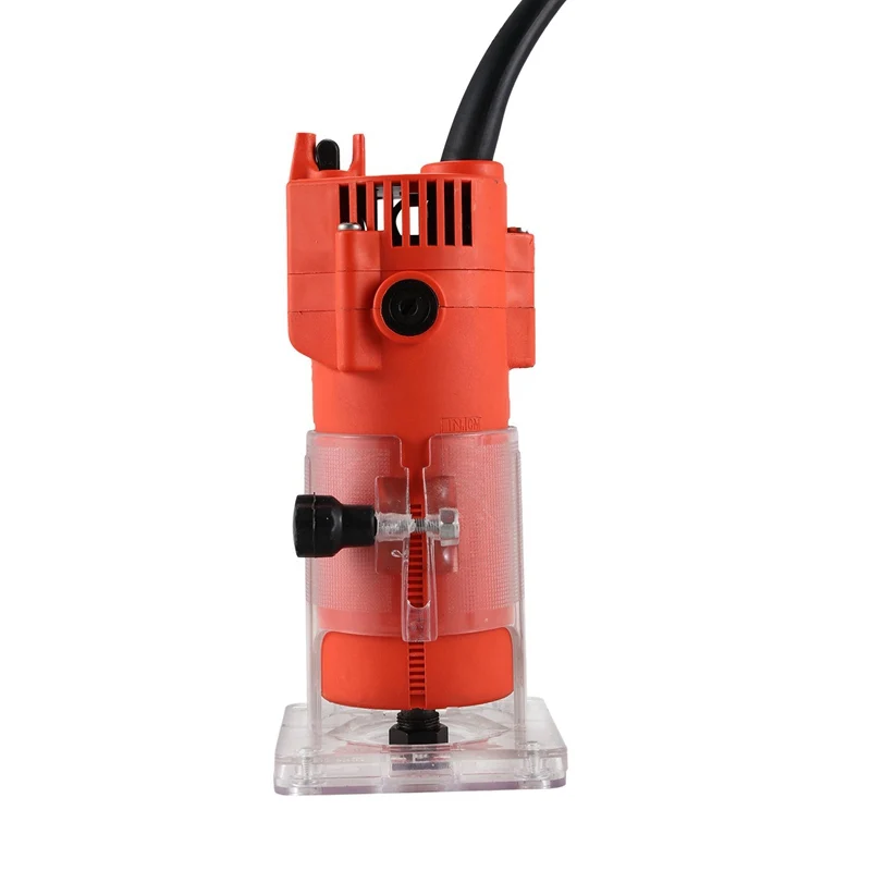 BMBY-Router Trimmer 600w 30000rpm Durable Small Copper Motor Carving Machine 6mm Electric Woodworking Trimmer Power Tool Wood