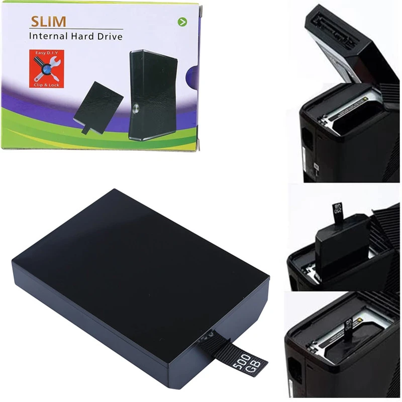 Para Xbox 360 Slim/Xbox 360E consola 500GB/ 120GB/ 60GB disco interno de disco duro para Microsoft XBOX360 duro y cajas| - AliExpress