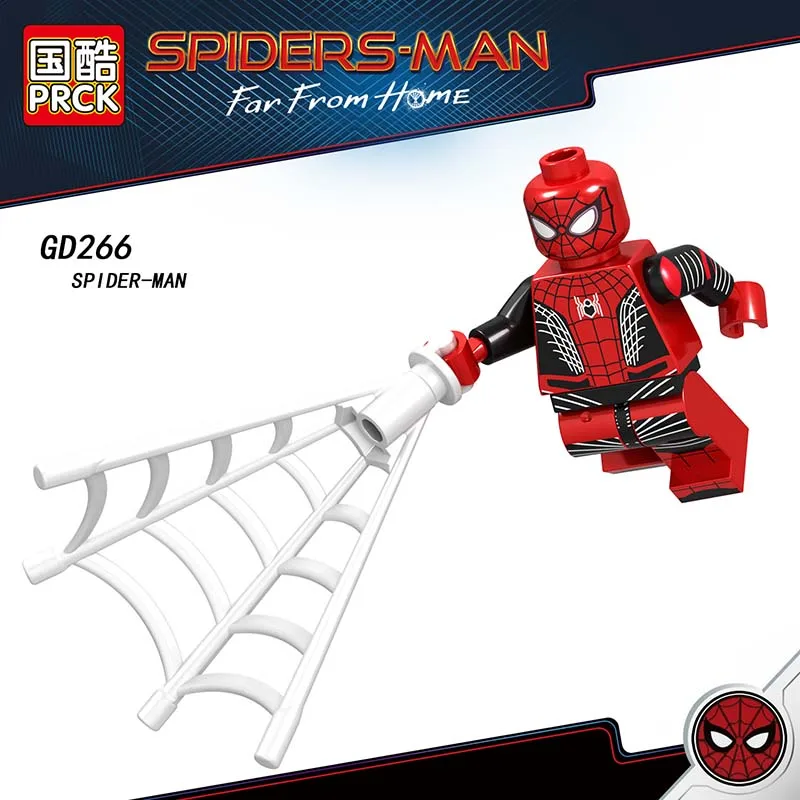

Single Sale Compatible LegoINGlys Super Heroes Spider-Man 2 Far From Home Melting Hydro-man Mysterio Figure Bricks Toys Boy Gift