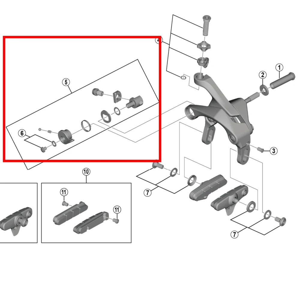 Shimano BR R7000/R8000/R9100/9000 Caliper Brake Cable Quick Release