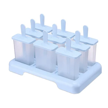 

New 9 Pcs Mold Summer Homemade DIY Ice Cream Ice-lolly Mold Popsicle Moulds Tray Kitchen Accessories