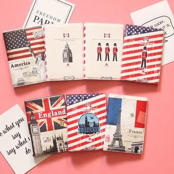 

British and American France Passport Holder women men Protect Cover Case Organizer Case for Cards Dropshiping 1pc