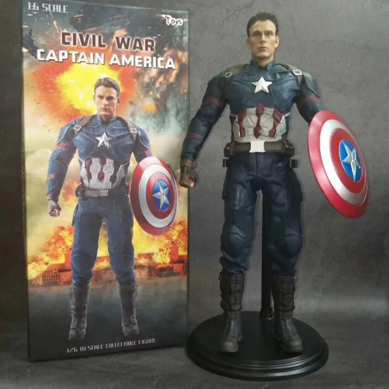 

1/6 Scale Captain America Steve 1/6 Scale PVC Action Figure Model Collectible Toy For Collection Gifts For Kids