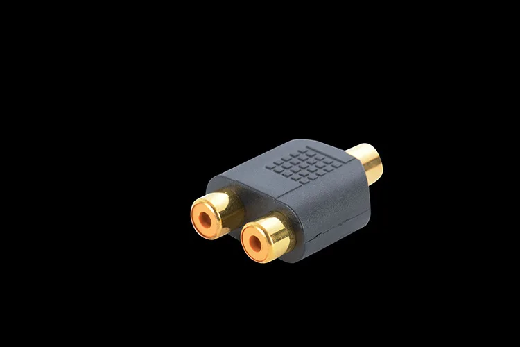 Разветвитель-кабель RCA женские разъемы к 2RCA Женский стерео штекер адаптер аудио кабель Шнур