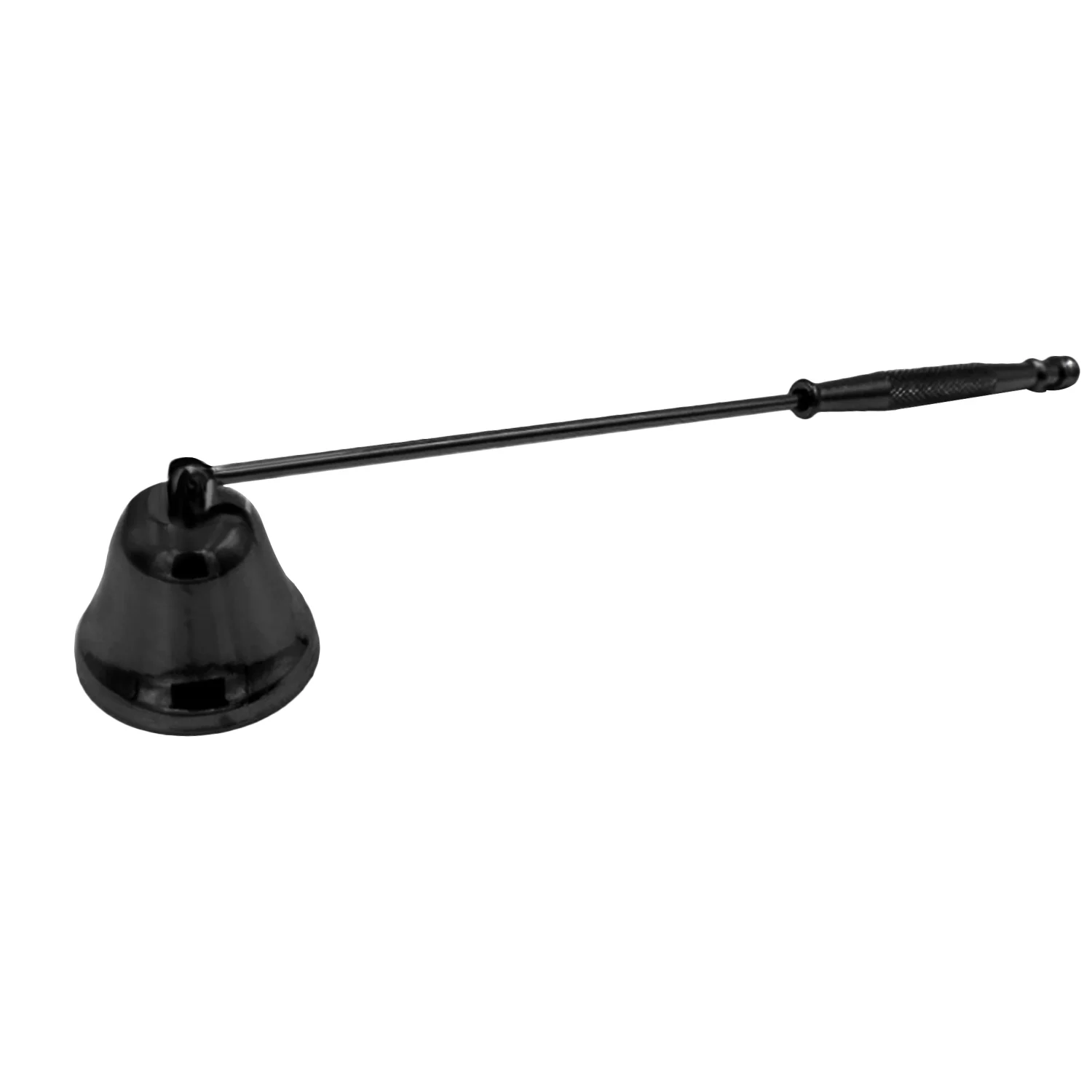 Black Behogar свеча Snuffer винтажная форма колокольчика безопасная длинная ручка гасите потушить огонь крышка инструмент украшения дома - Цвет: Black