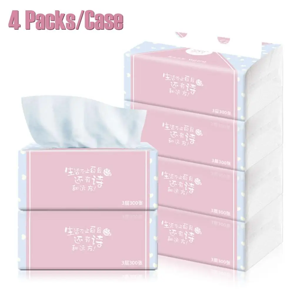 

3-Ply Toilet Paper Kitchen Living Room Tissue Multi-Fold Soft Table Napkin Paper Natural Raw Wood Pulp High Quality White