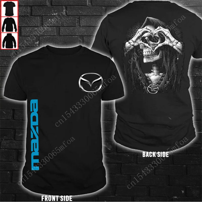 Mazda Brand New T-shirt High-quality Harajuku Graphic Tshirt Men's Casual Oversized T Shirt 3D Anime Round Neck Short Sleeve | Мужская
