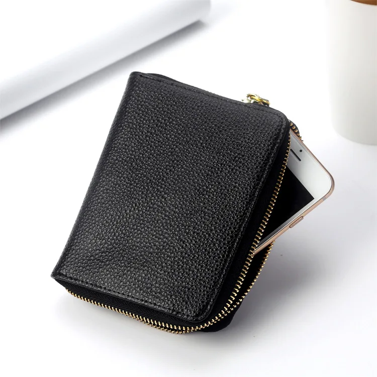 

Men Genuine Leather Organ Wallet Multi-Card Holder Large-Volume Card Holder Credit Card Cover Coin Purse