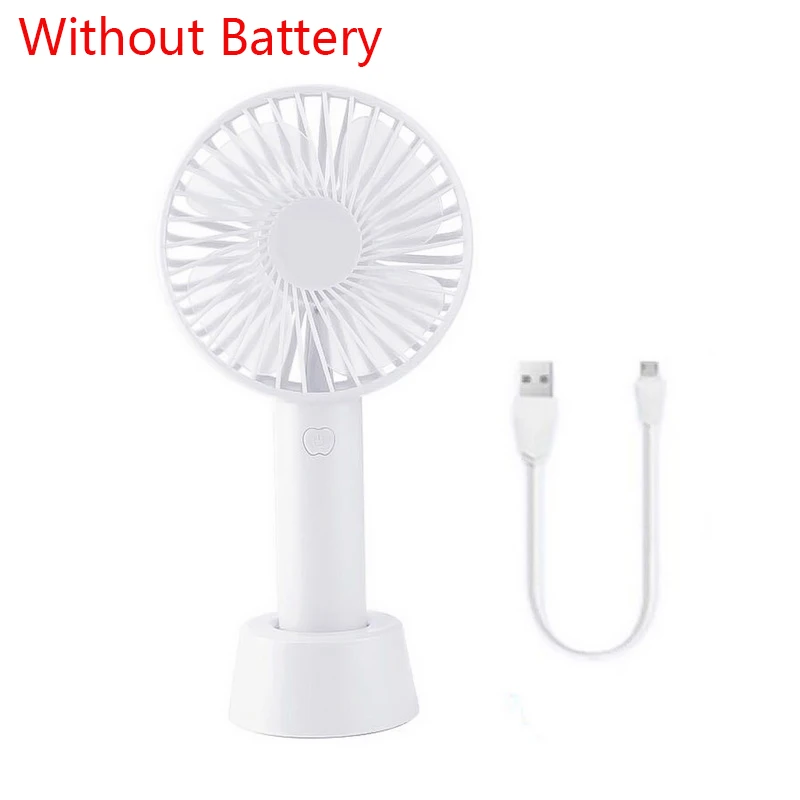 white Мини портативный вентилятор ABS Портативный Вентилятор Кулер Ручной usb зарядка мини настольный вентилятор перезаряжаемый для офиса на открытом воздухе бытовой путешествия - Цвет: white