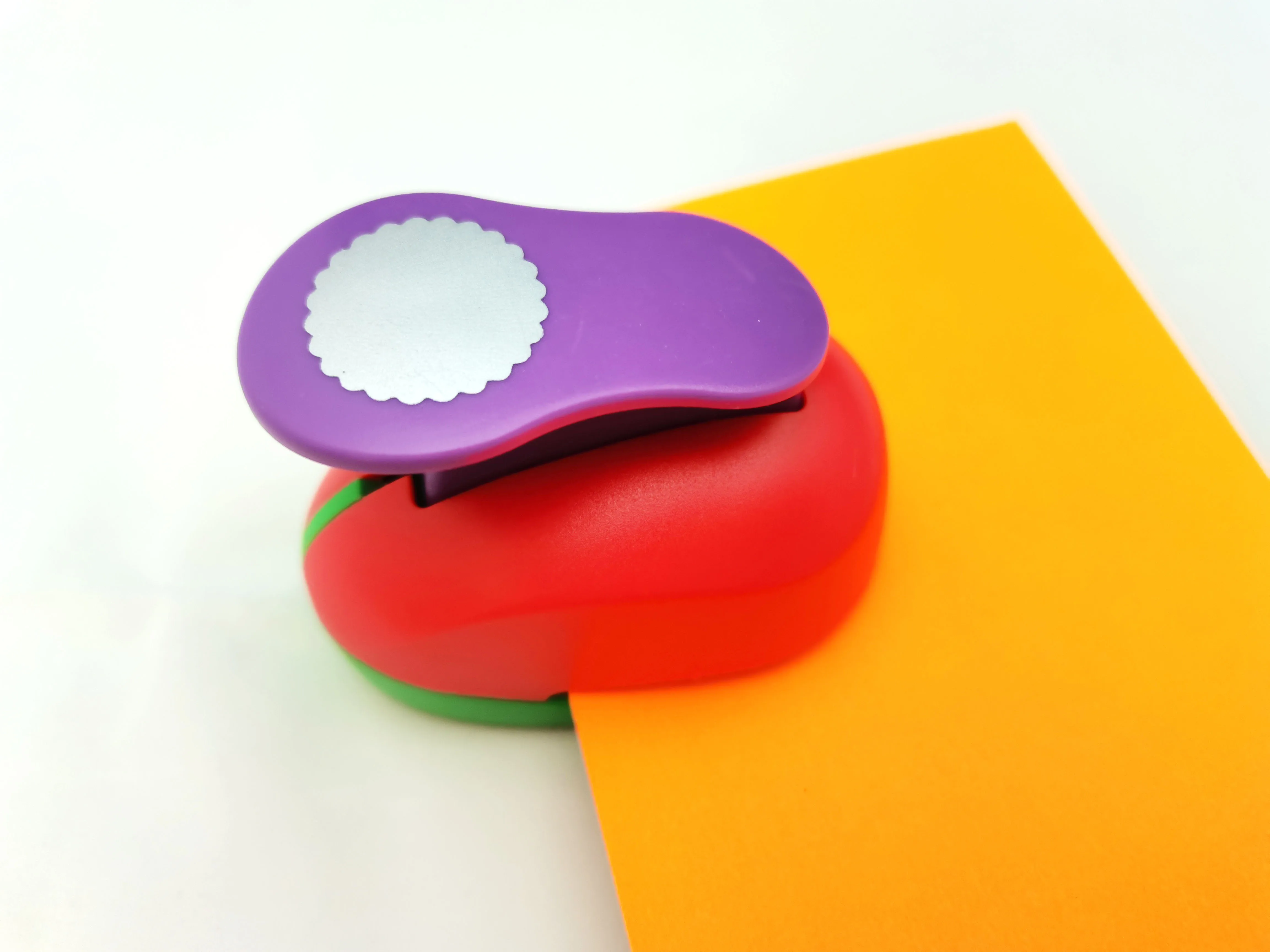 1" 2.5cm Wave Circle shape eva foam punch paper Wave round puncher scrapbooking cutter hole punch craft for DIY artwork