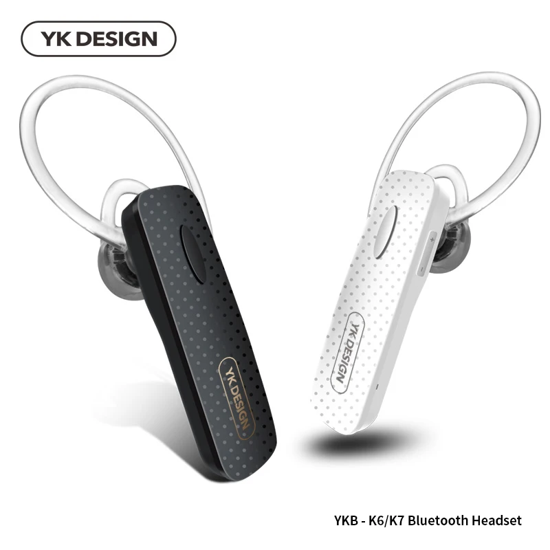 YK дизайн K7 бизнес беспроводные Bluetooth наушники гарнитура шумоподавление Handfree