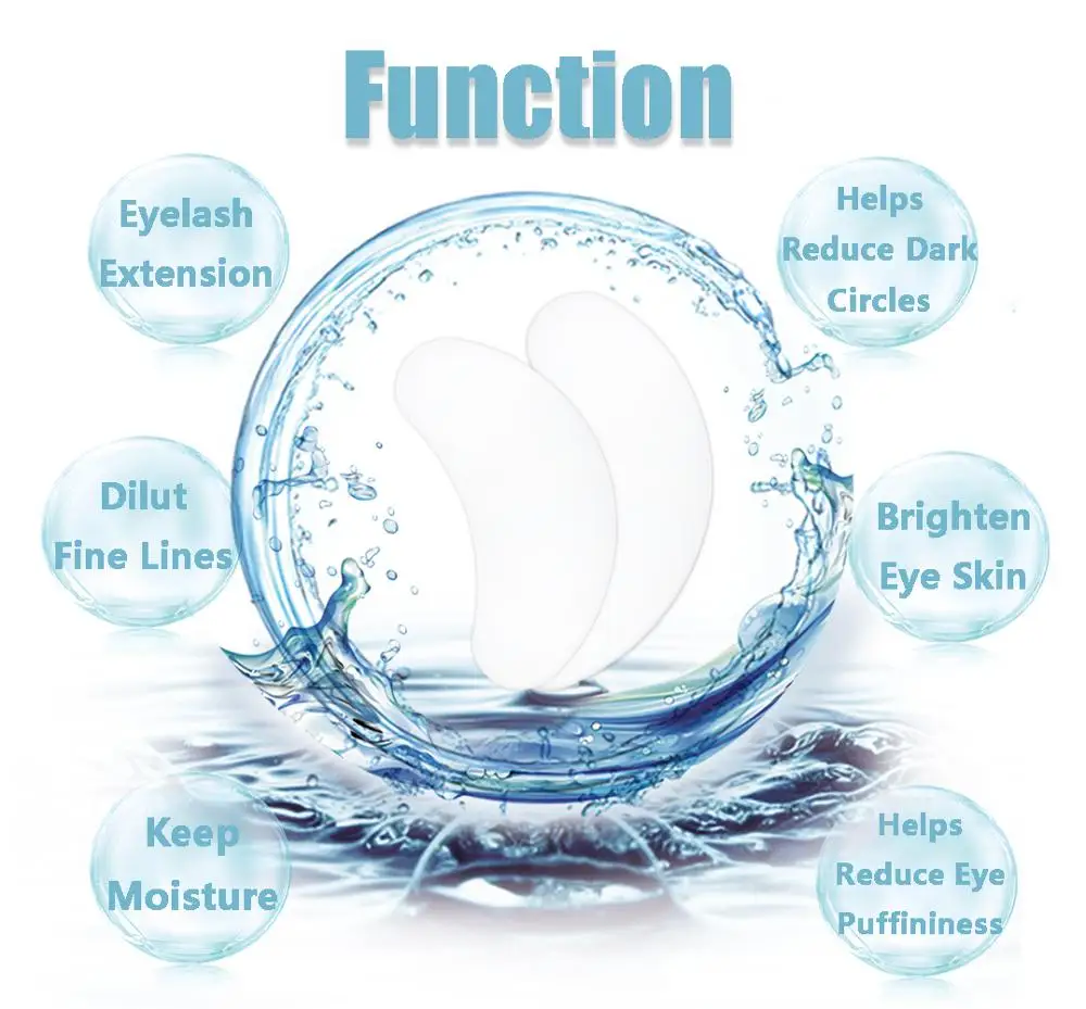 20/50/100 Pairs Patches for Building Hydrogel EyePads Eyelash Extension Paper Stickers