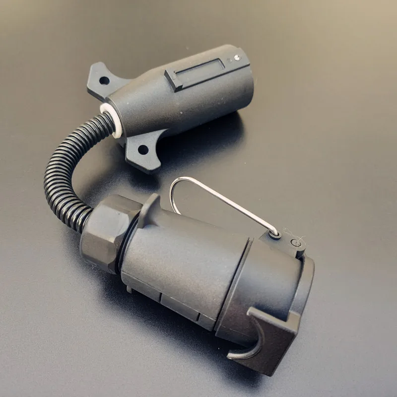 CVP 7 Pin Trailer Round Socket Female Plug to 7 RV Blade Trailer Adapter Connector Adaptor RV Parts Camper Caravan Accessories