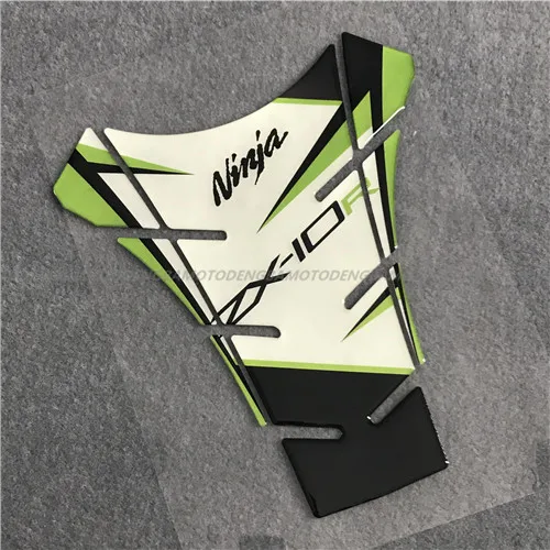 Мотоцикл TankPad протектор стикеры наклейки подходят для Kawasaki Ninja ZX10R ZX-10R - Цвет: Белый