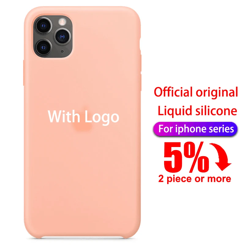 Официальный силиконовый чехол с логотипом для iphone 7 8 6S 6 Plus 11 Pro X XS MAX XR SE телефона