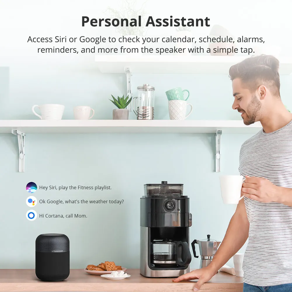 【Free headset】 Tronsmart T6 Max NFC 60 Вт TWS Bluetooth динамик 360 стерео звук домашний кинотеатр