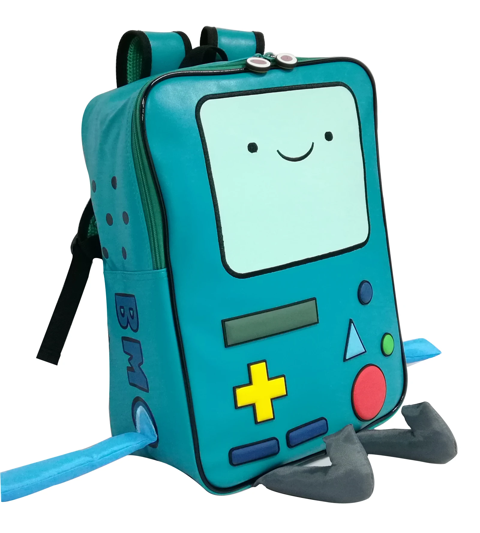 Adventure Time Backpack With Finn And Jake Cn Bmo Backpack Beemo Be More Cartoon Robot High Grade Pu Green Backpacks Aliexpress