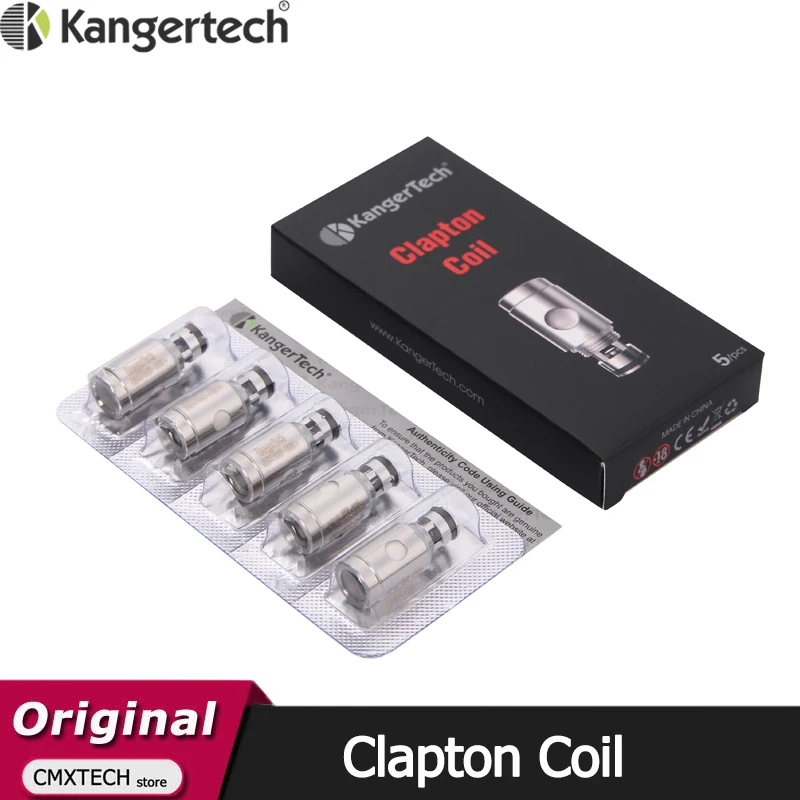Tanio 5 sztuk/partia Kanger Clapton cewki 0.5ohm dla Subtank serii/Toptank serii/Nebox elektroniczny