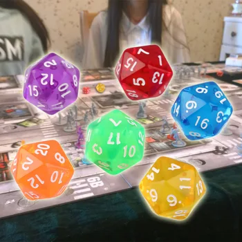 

6pcs/Set Games Multi Sides Dice D20 Gaming Dices Game Playing Mixed Color Free Return