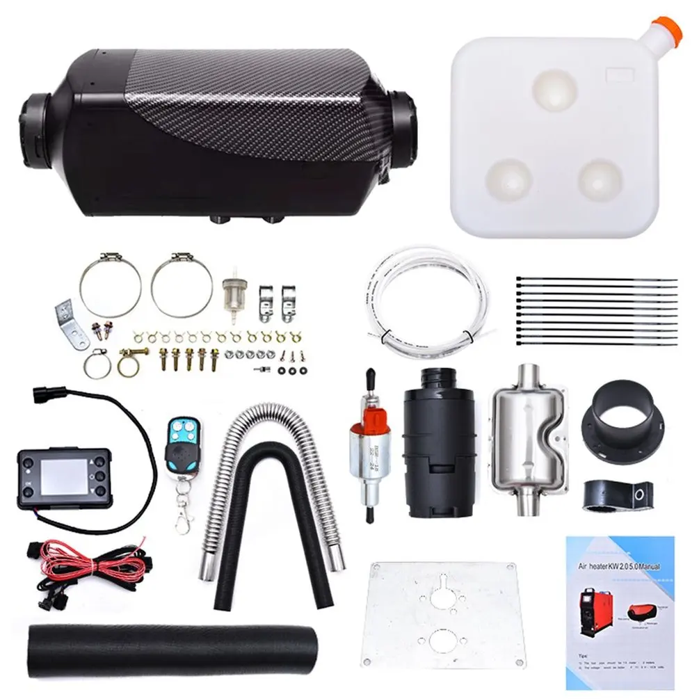 

Fuel Air Heater Fuel Heater Car Truck Diesel Heater Air Heater Lcd Remote Control Heater Carbon Fiber Fuel Air Heater