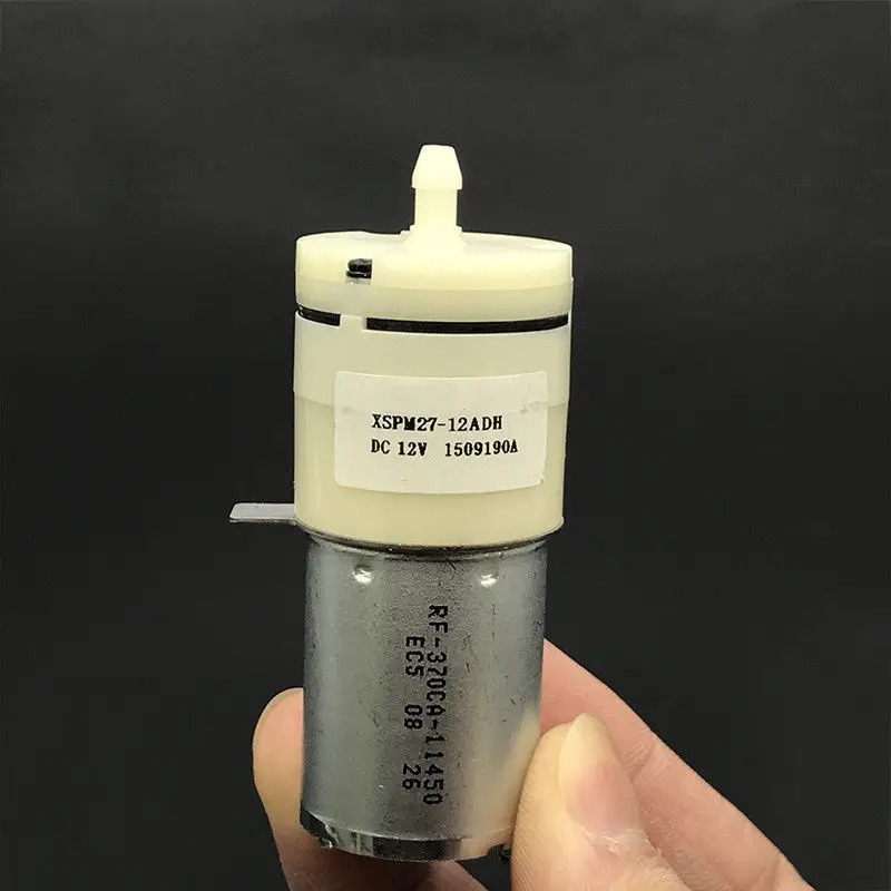 XSPM27-12ADH DC 6 в 9 в 12 В маленький мини воздушный насос, микро RF-370CA двигатель 4,8 mmshatf кислородный насос DIY аквариумный аквариум для воды 70 кПа