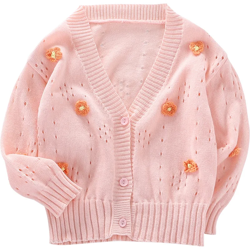 Baby Girl Sweater Clothes Cute Long Sleeve Cotton Floral Autumn Winter