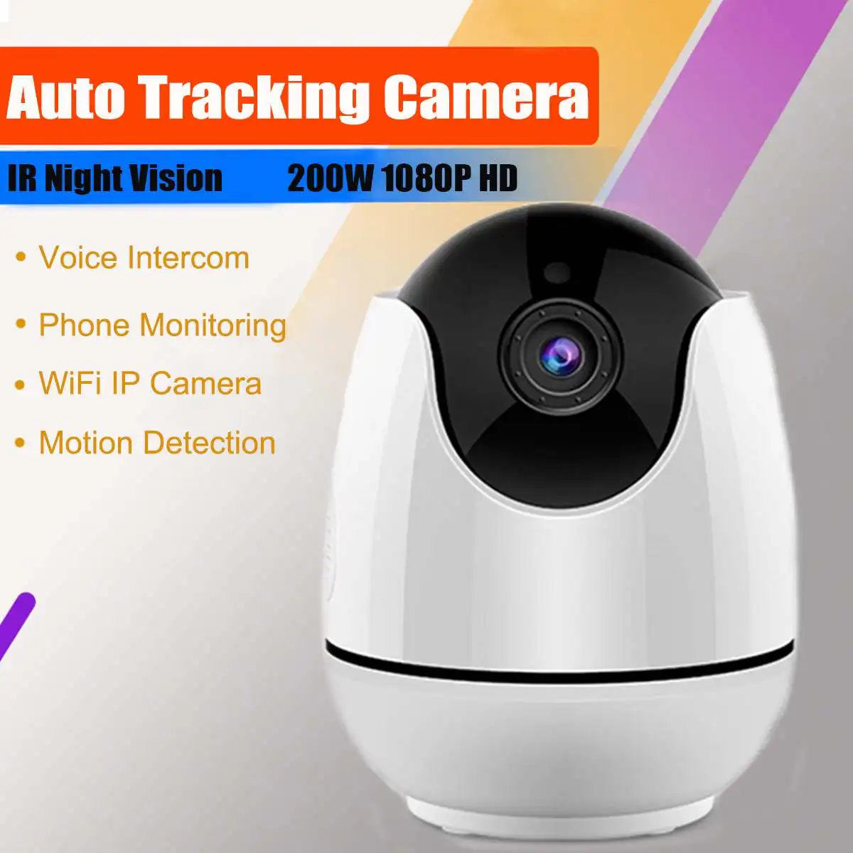 

1080P Wireless WiFi IP Camera Cloud Wifi Camera Smart Auto Tracking Human Home Security Surveillance CCTV Network