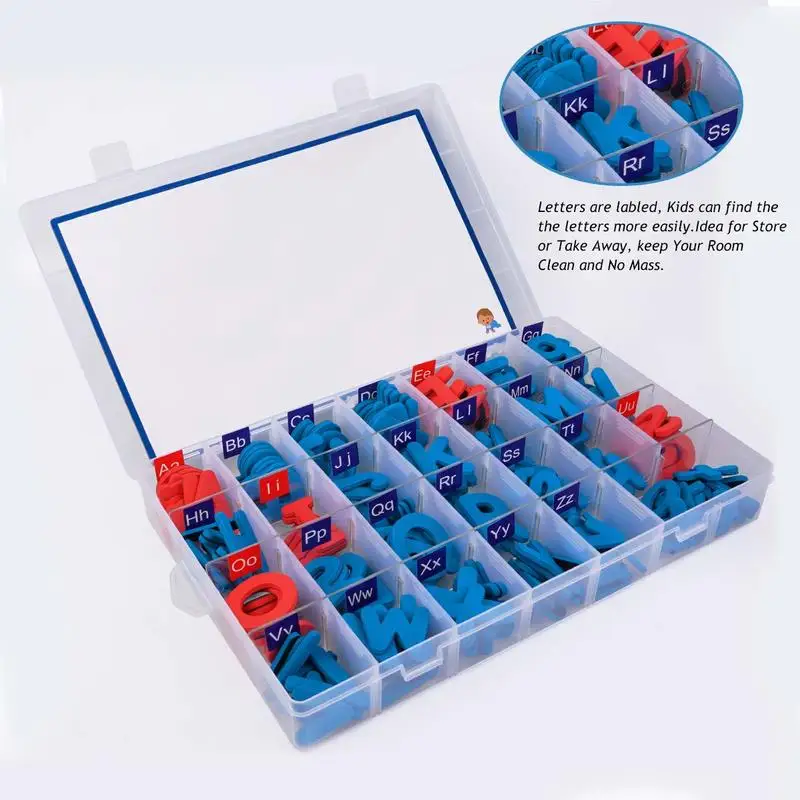 

YOOAP Magnetic Letters Kit 208 Pcs with Double-Side Magnet Board - Foam Alphabet Letters for Kids Spelling and Learning